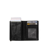 Skórzany Portfel Męski Mustang Temi RFID Aluminium Case Wallet Black 06.103900